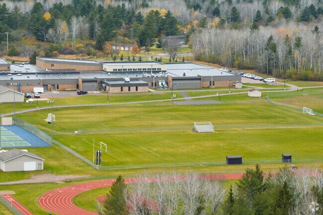 Ashland High School has multiple sports fields on campus.