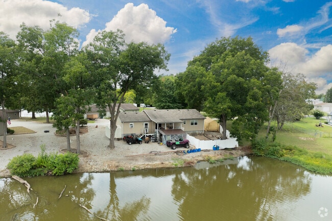 Homes on the water offer private boat slips.