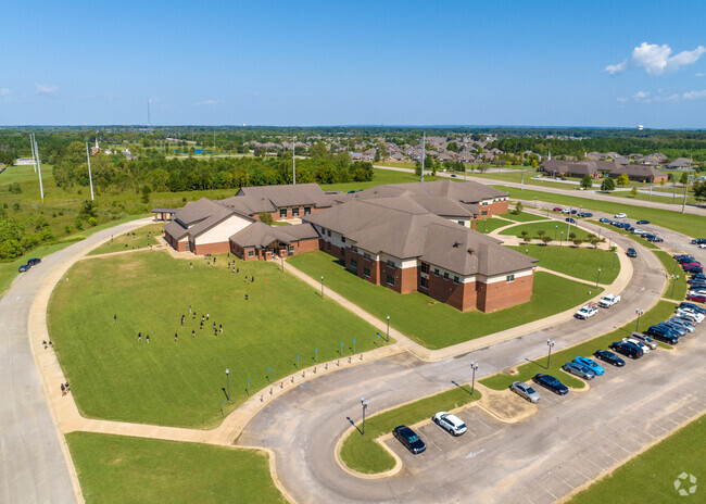 Carr Middle School is located across the street from Thompson Park