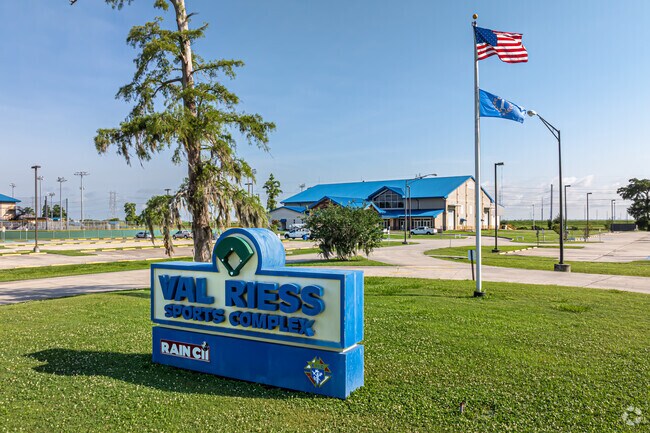 The Val Riess Recreation Complex can host local sports and travel tournaments.