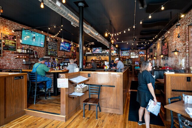 The Brick and Mortar Pub in Delphi is a popular destination for Pittsburg residents.