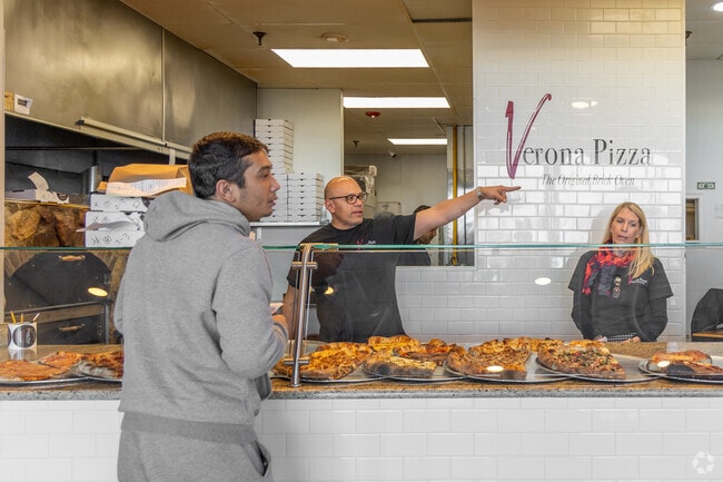 Verona Pizza in Maple Glen serves fresh pizza available by the slice.