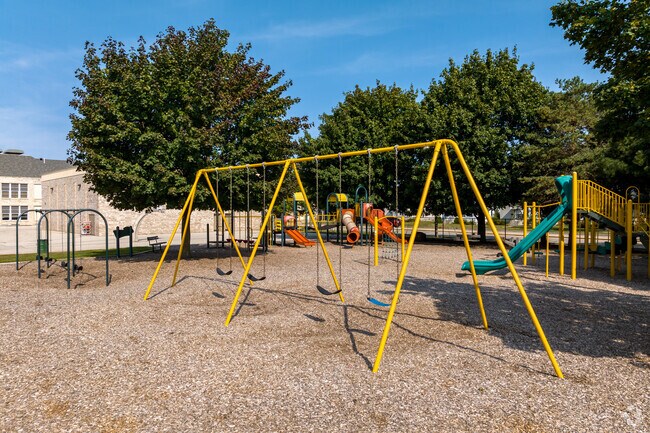Kids will enjoy playing outdoors on the new playground at Nicolet Elementary School.
