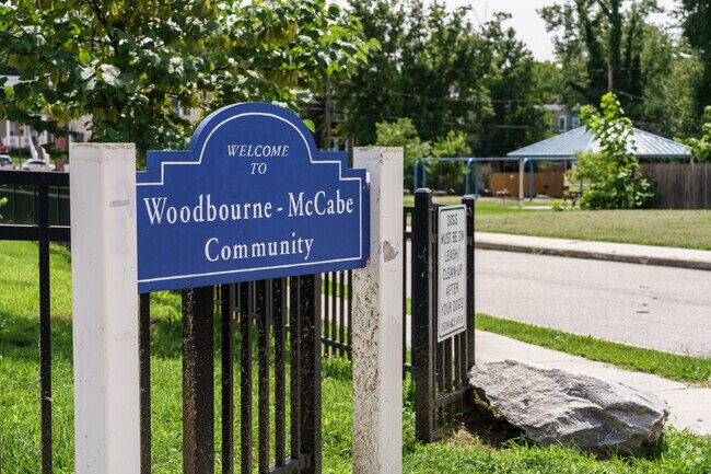 Woodbourne-McCabe is a mostly rowhome neighborhood in northern Baltimore.