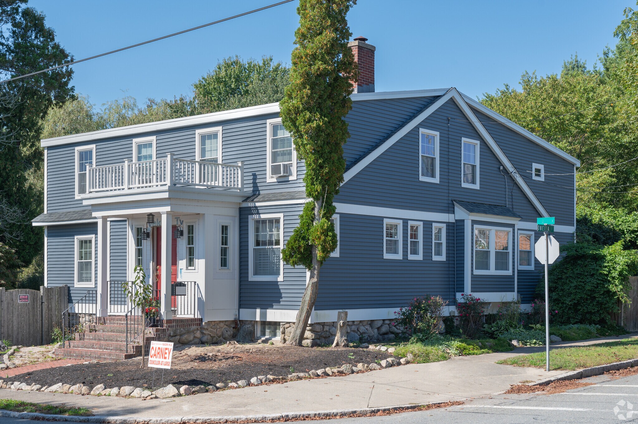 Newley renovated homes can also be found overlooking Buttonwood Park.