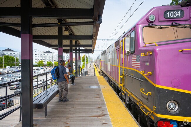 Commuters wait at Attleboro Station, located 9 miles from Rehoboth.