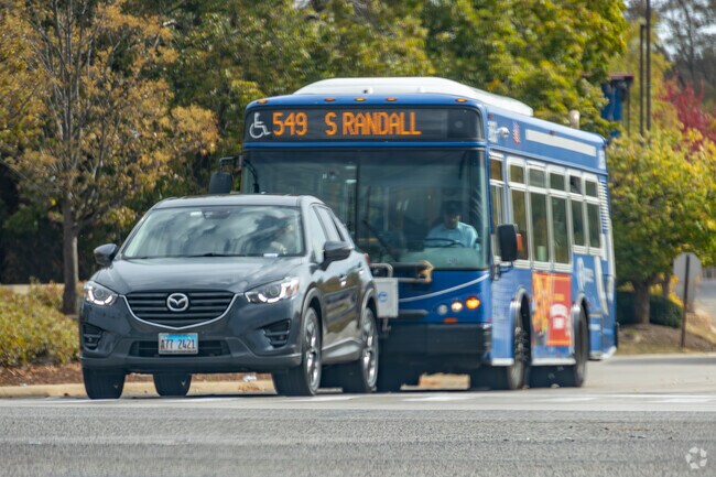 South Randall Metra runs all throughout the Eagle Heights area.