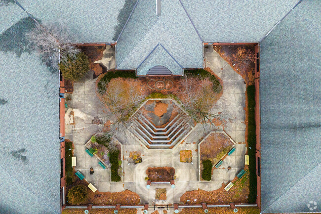 Maywood Elementary School features a single story design.