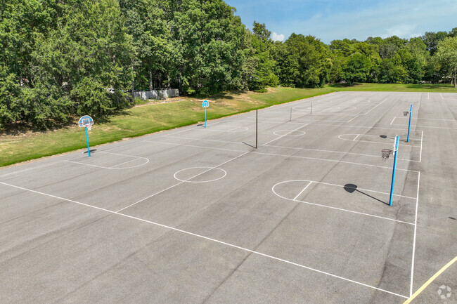 Basketball courts for children to channel their inner basketball skills.