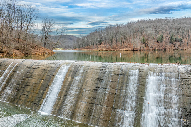 The dam controls water levels at Tomlinson Run State Park in Culler Road.