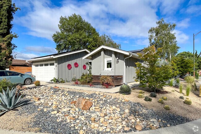 Minimal Traditional style home with beautiful landscape in San Jose Silver Leaf neighborhood.