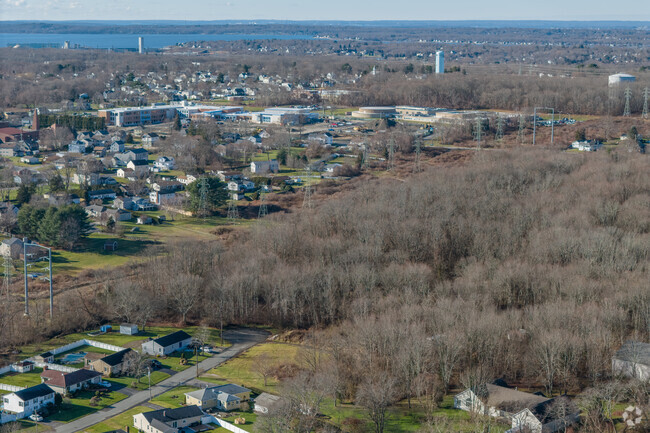 Somerset Middle School showing a distant view with the construction is a dominant feature.