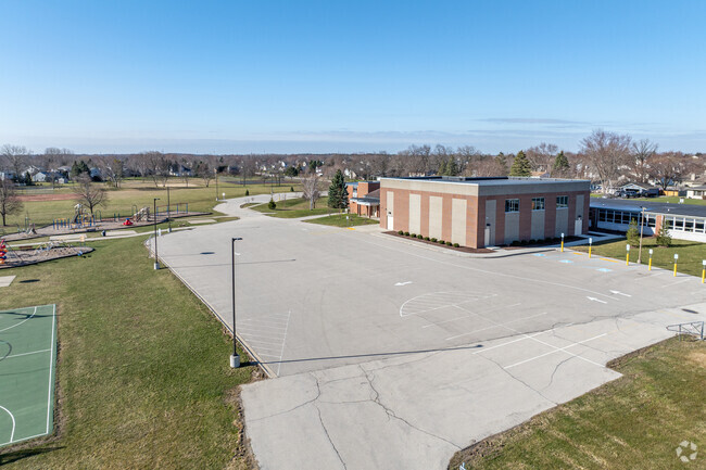 Students can enjoy the large play area at Meadowview Elementary School.