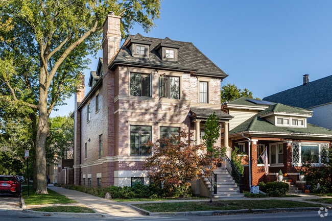 Modern single family homes with mansard roofs can be found throughout Saint Ben's.