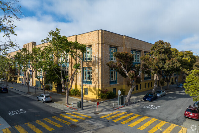 Gateway High School in Western Addition is on the first two floors of this building.