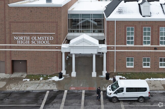 North Olmsted High School the school's name graces the building.