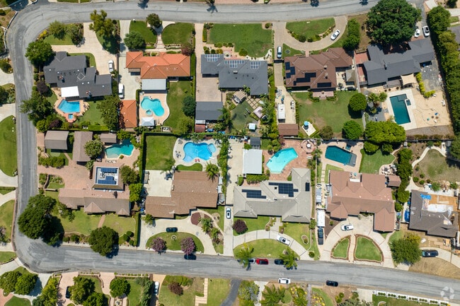 A majority of homes in West San Dimas, Ca have custom built swimming pools.