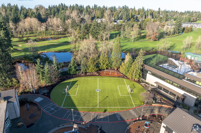 St. Thomas School aerial view.