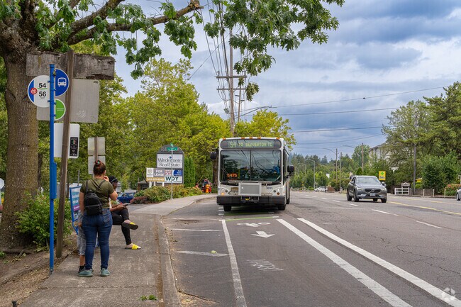 TriMet has many bus stops in Raleigh Hills for easy commuting.