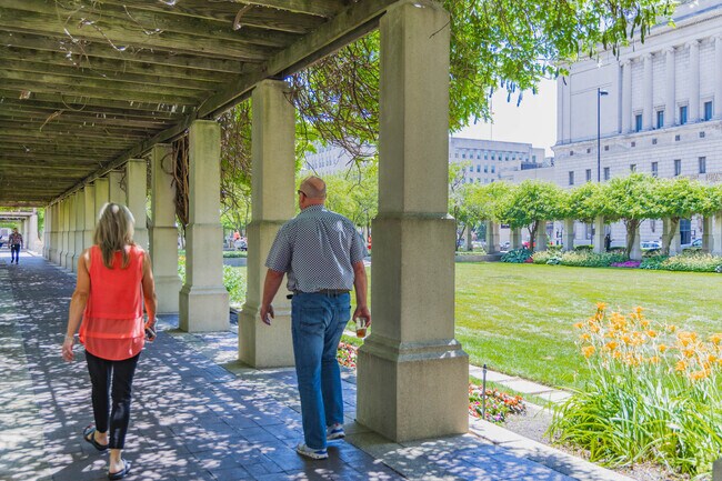 City Center makes room for green spaces with beauty you can take in.