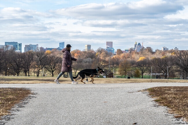 Highlandtown hilltops frame wide views of Baltimore’s skyline.