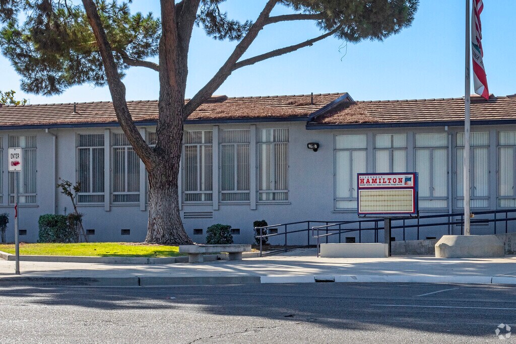 Hamilton School serves grades K-8 in the Maroa neighborhood of Fresno.