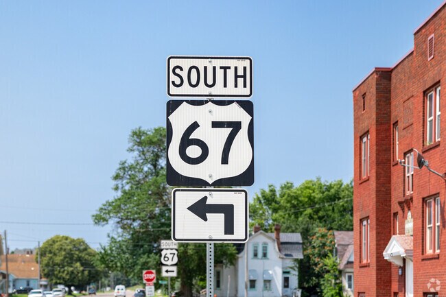 Downtown Rock Island connects to surrounding neighborhoods via Route 67.