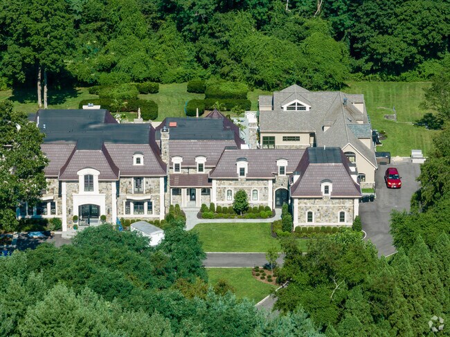 Matinecock is known for expansive homes with large properties.