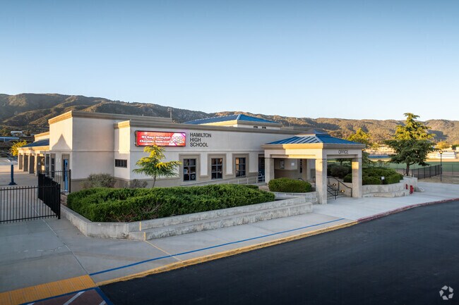 Students enjoy the atmosphere at Hamilton High School in Anza.