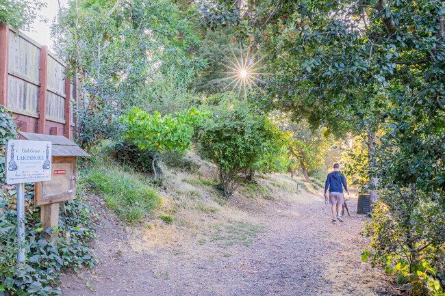 Residents of Trestle Glen love to walk their dogs across Oak Grove Park.