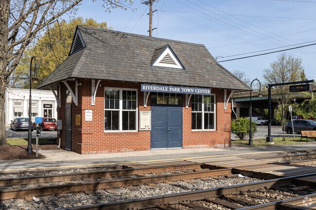 Riverdale Passenger Rail Station in Riverdale Park Town Center