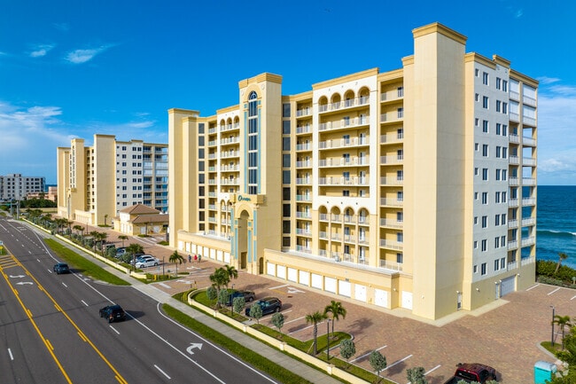 Large, high-rise condominiums line the beachfront in Satellite Beach.
