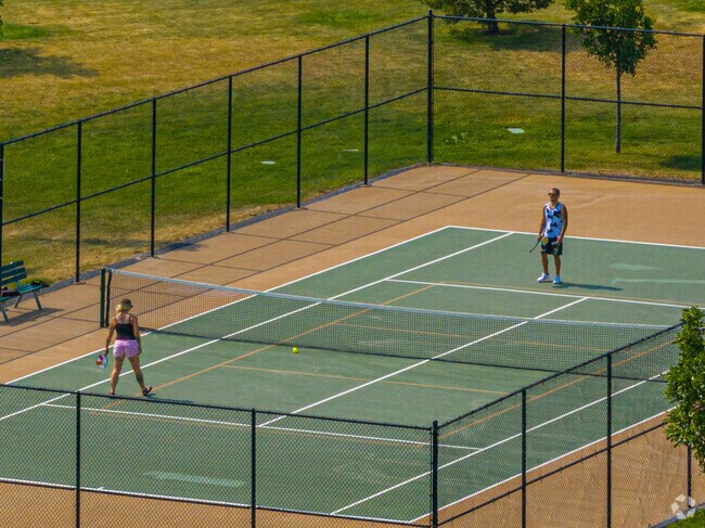 A tennis court is one of the amenities at Mountain View Park in Helena.