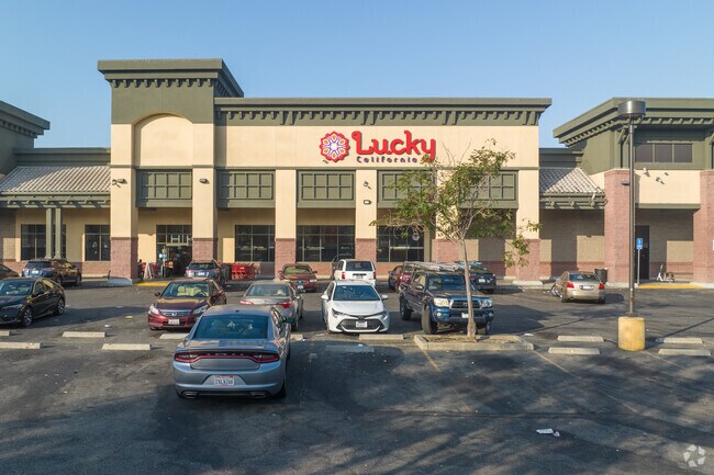 Lucky grocery store is a few blocks from the Clinton neighborhood.