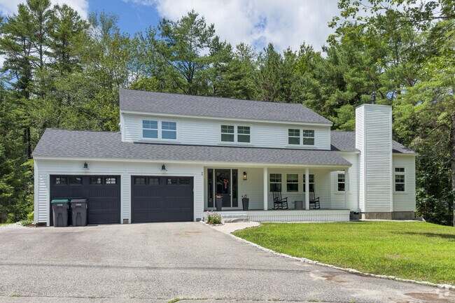 Kennebunk homes have decent sized yards.