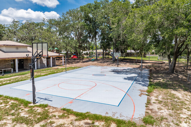 Kids enjoy outdoor play on the sports courts at Shepherd's Christian Academy.