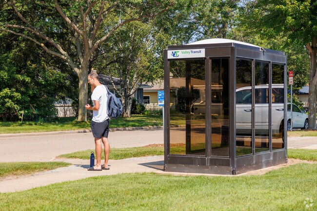 St Bernadette residents can hop on a Valley Transit bus at the nearest stop.
