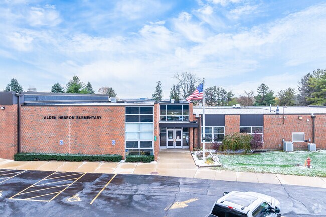 Alden Hebron Elementary is located across the street from the middle and high school building.