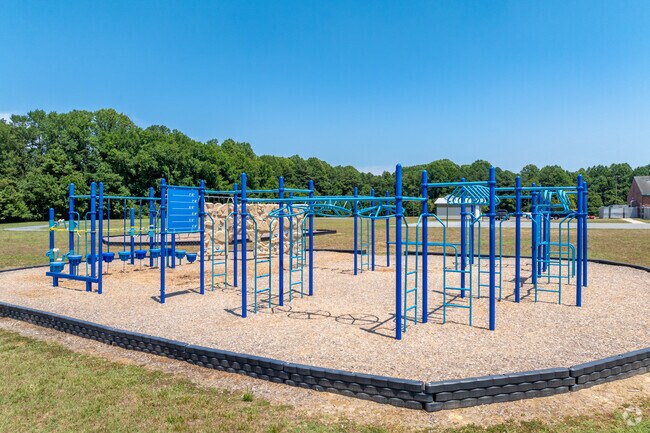 The playground offers a great place to explore at Lake Forest Central Elementary School.