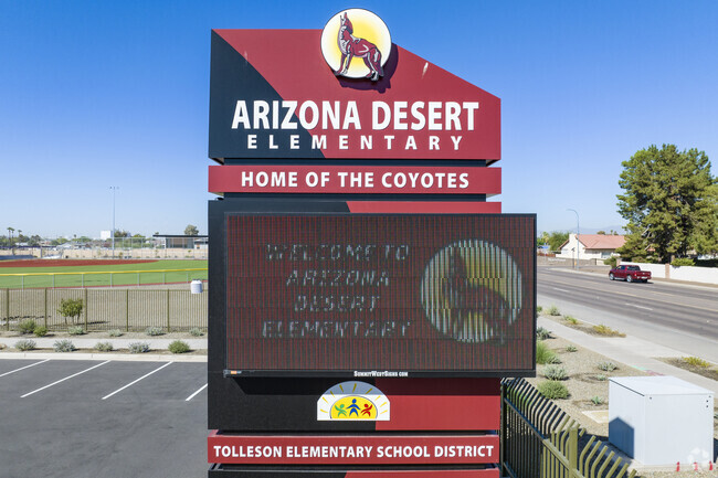 Arizona Desert Elementary School in Tolleson is home of the Coyotes, Go Coyotes!
