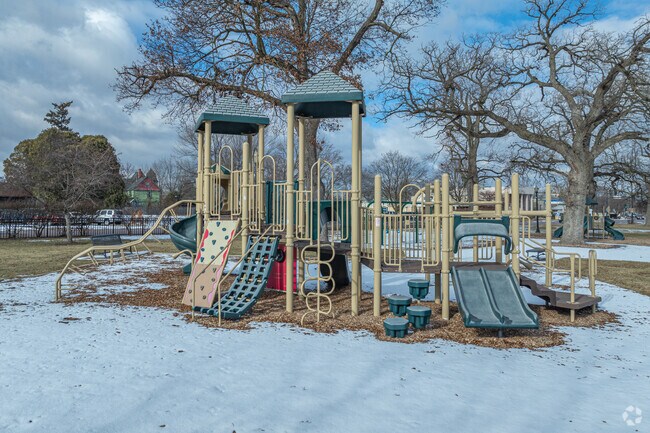 Your kids will love the playground at Ryerson Park.