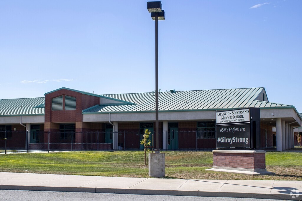 A wide shot for Solorsano Middle School.