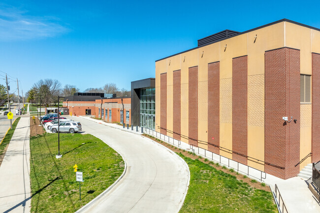 A brand new gymnasium was added to the school in 2023.