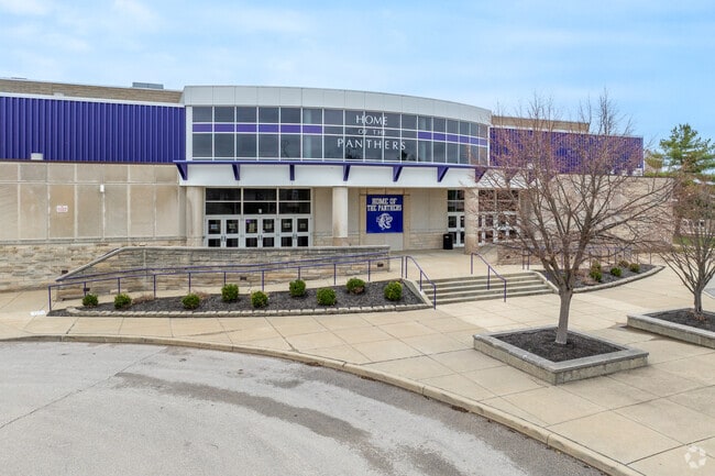 Bloomington High School South is the largest high school in the area.