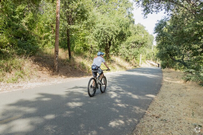 Go for a ride on the trail at South Diestelhorst Bridge area.