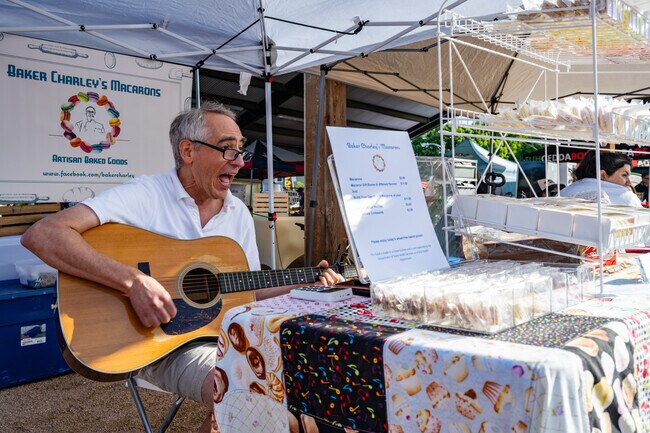 Listen to some sweet tunes while you shop at Saginaw Farmer's Market.