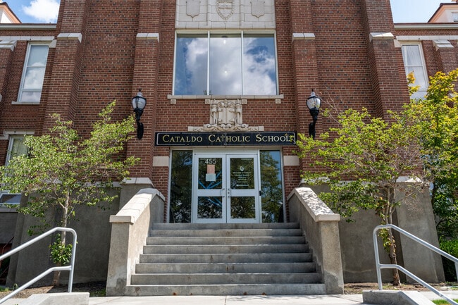 Cataldo Catholic school sits walking distance to Manito park.