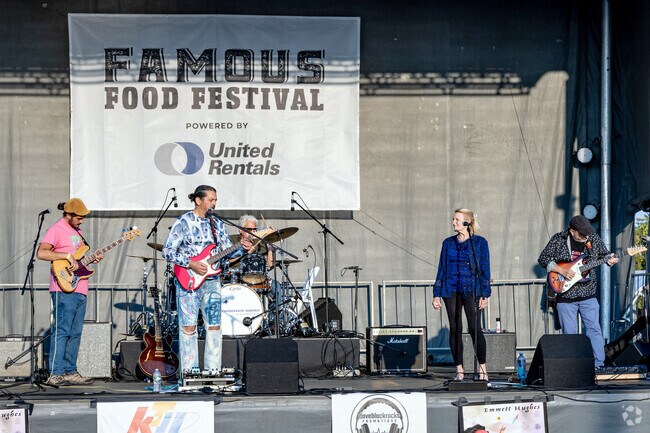 Enjoy some live music at the Famous Food Festival.