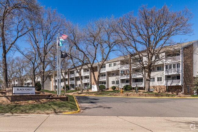 Black Forest Condominiums is located on the north end of the Black Forest neighborhood and has a mix of one and two-bedroom units.