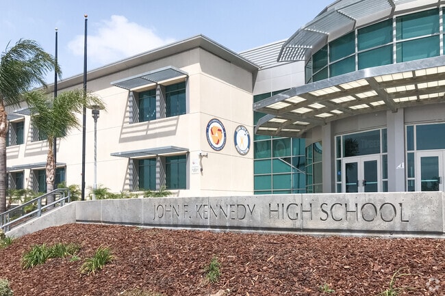John F. Kennedy Middle College High School serves students grades 9 through 12.